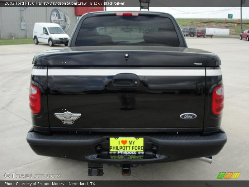 Black / Black/Silver 2003 Ford F150 Harley-Davidson SuperCrew