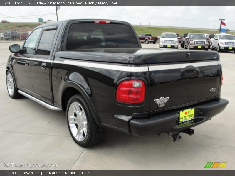 Black / Black/Silver 2003 Ford F150 Harley-Davidson SuperCrew