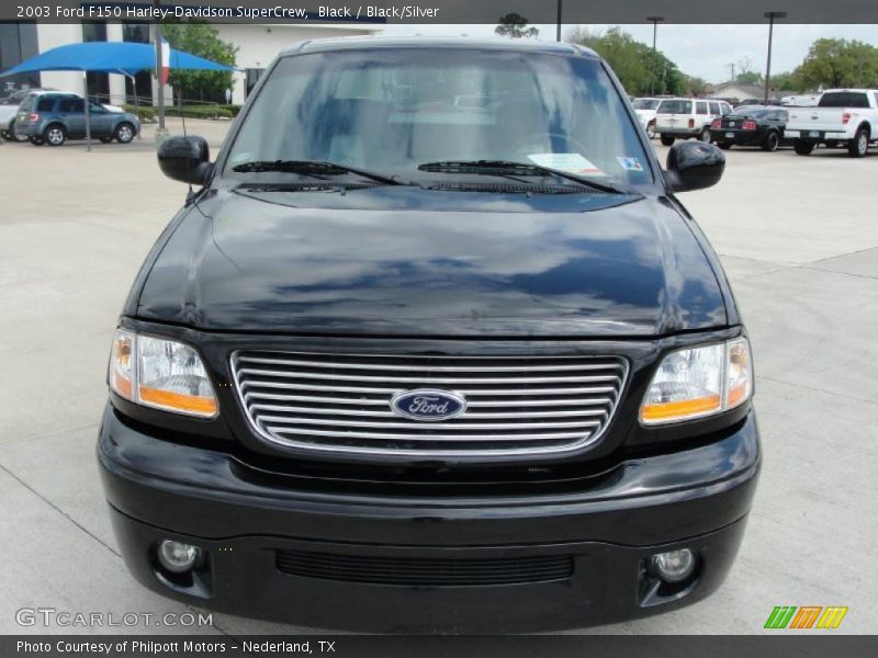 Black / Black/Silver 2003 Ford F150 Harley-Davidson SuperCrew