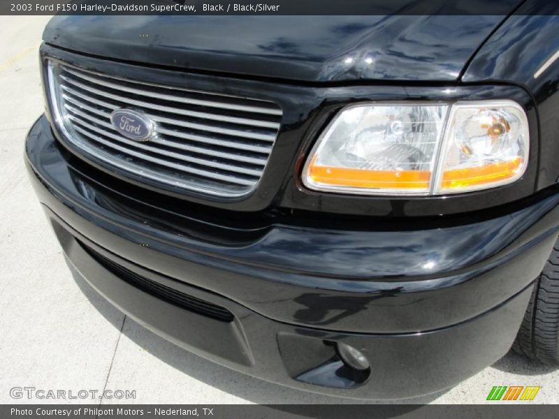 Black / Black/Silver 2003 Ford F150 Harley-Davidson SuperCrew