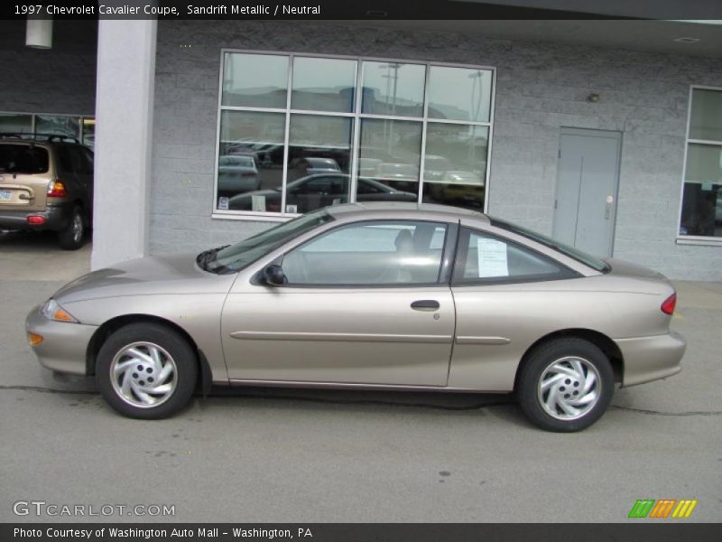 Sandrift Metallic / Neutral 1997 Chevrolet Cavalier Coupe