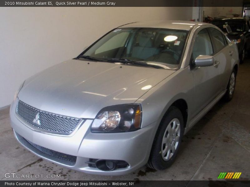 Quick Silver Pearl / Medium Gray 2010 Mitsubishi Galant ES