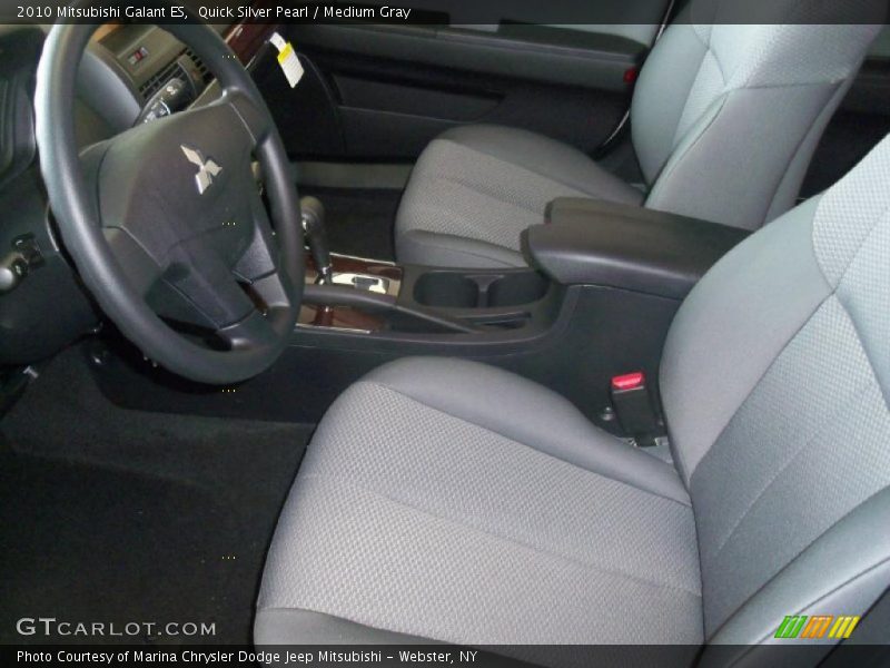 Quick Silver Pearl / Medium Gray 2010 Mitsubishi Galant ES