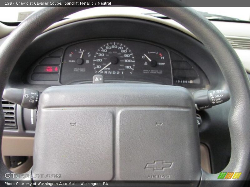 Sandrift Metallic / Neutral 1997 Chevrolet Cavalier Coupe