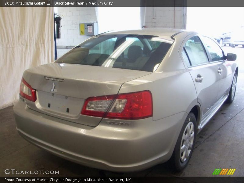 Quick Silver Pearl / Medium Gray 2010 Mitsubishi Galant ES