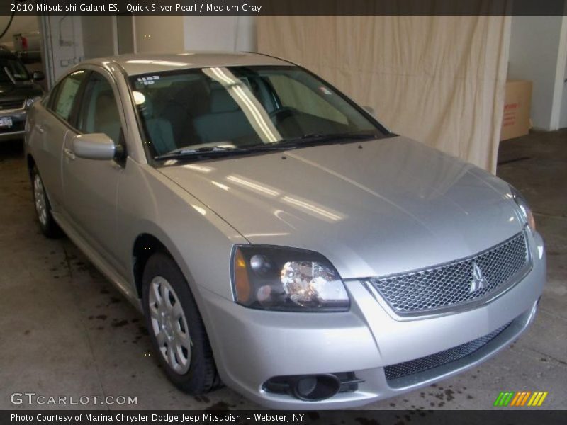 Quick Silver Pearl / Medium Gray 2010 Mitsubishi Galant ES