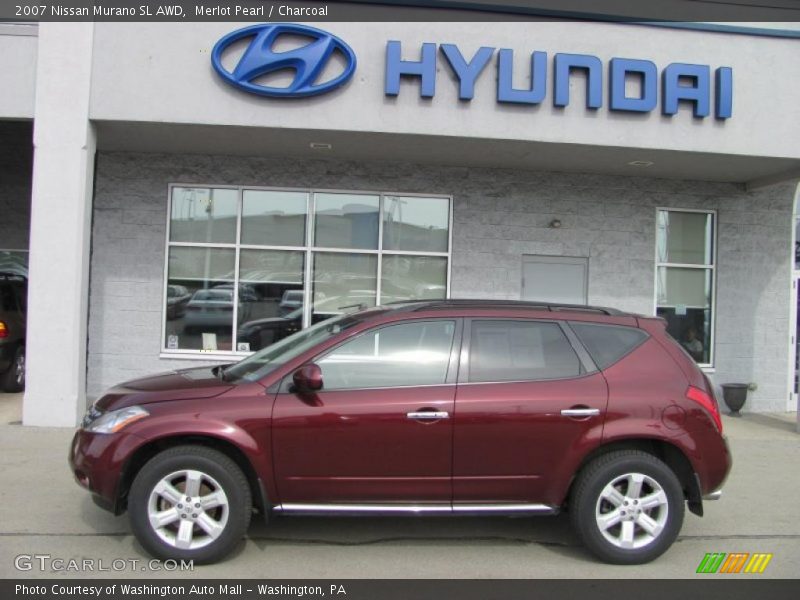 Merlot Pearl / Charcoal 2007 Nissan Murano SL AWD