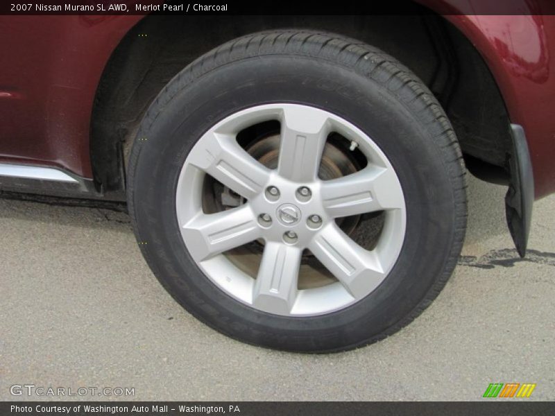 Merlot Pearl / Charcoal 2007 Nissan Murano SL AWD