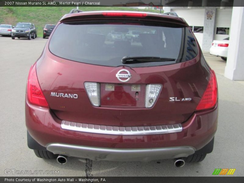 Merlot Pearl / Charcoal 2007 Nissan Murano SL AWD