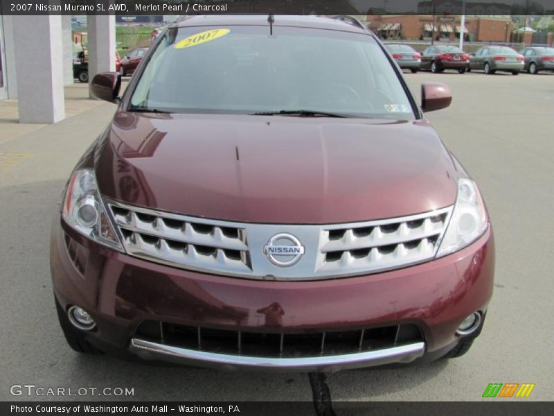 Merlot Pearl / Charcoal 2007 Nissan Murano SL AWD