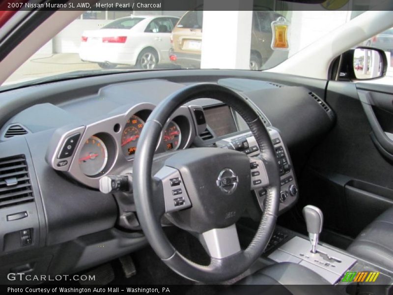 Merlot Pearl / Charcoal 2007 Nissan Murano SL AWD