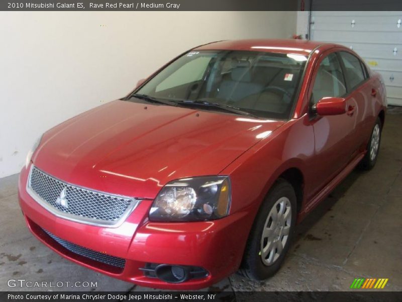 Rave Red Pearl / Medium Gray 2010 Mitsubishi Galant ES