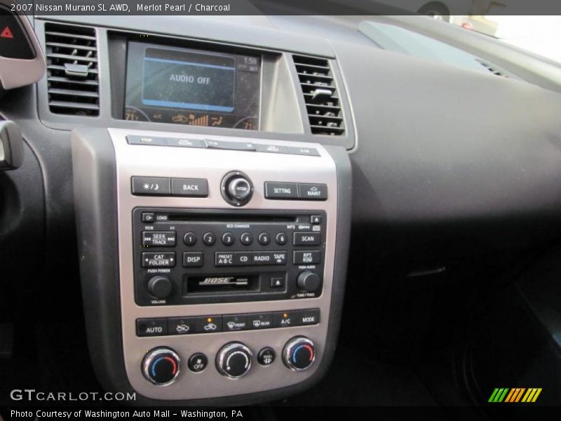 Merlot Pearl / Charcoal 2007 Nissan Murano SL AWD