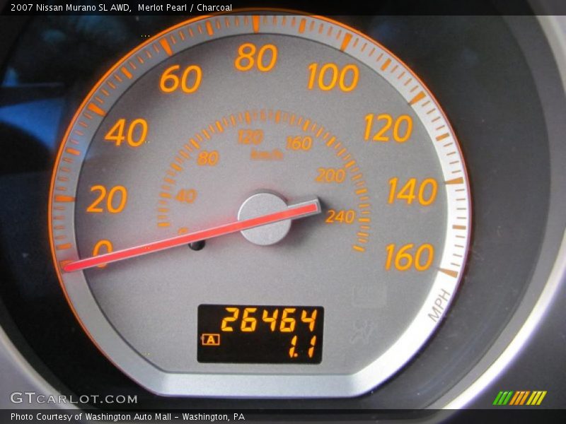 Merlot Pearl / Charcoal 2007 Nissan Murano SL AWD