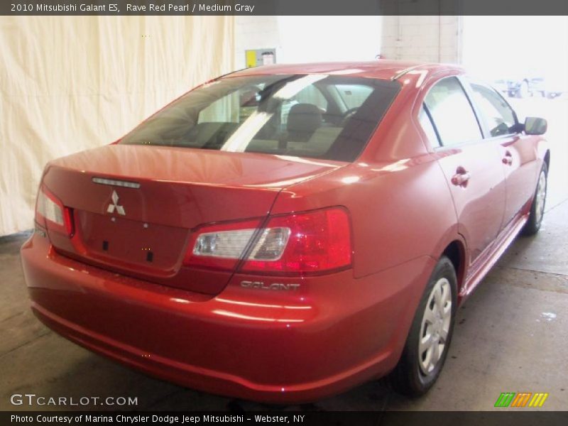 Rave Red Pearl / Medium Gray 2010 Mitsubishi Galant ES