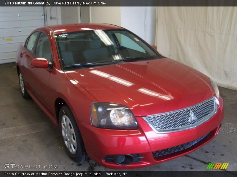 Rave Red Pearl / Medium Gray 2010 Mitsubishi Galant ES