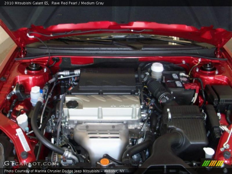 Rave Red Pearl / Medium Gray 2010 Mitsubishi Galant ES