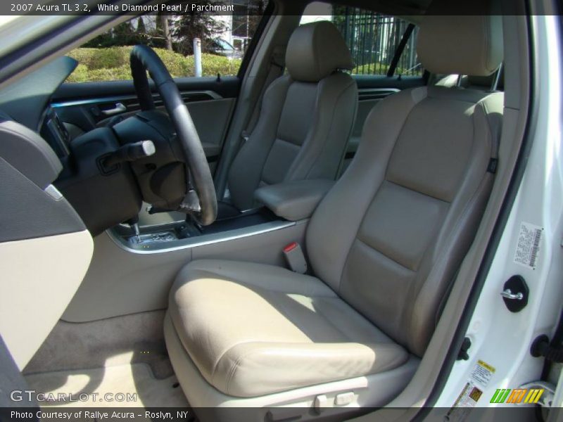 White Diamond Pearl / Parchment 2007 Acura TL 3.2