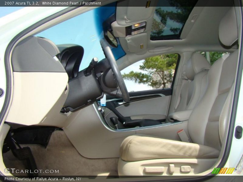 White Diamond Pearl / Parchment 2007 Acura TL 3.2