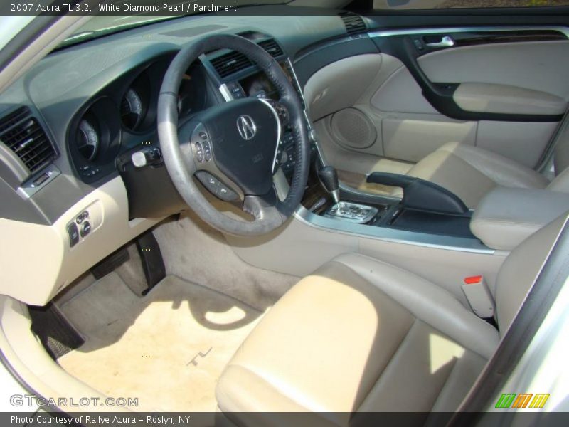White Diamond Pearl / Parchment 2007 Acura TL 3.2