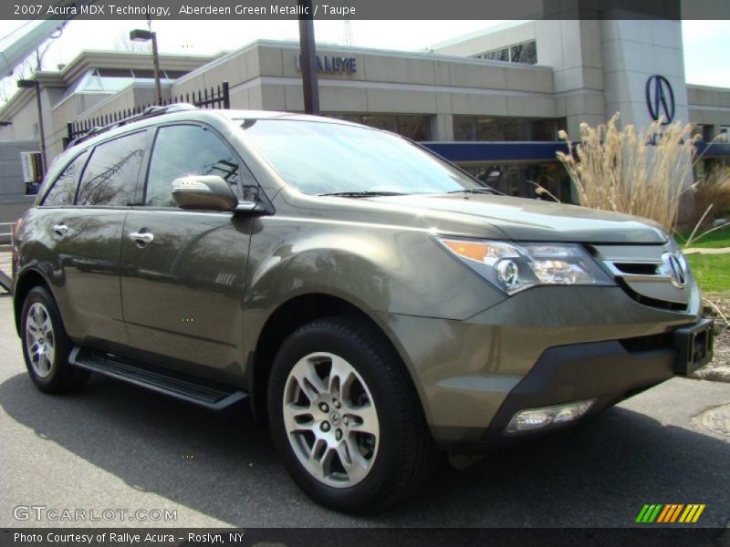 Aberdeen Green Metallic / Taupe 2007 Acura MDX Technology