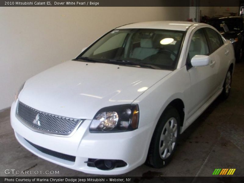 Dover White Pearl / Beige 2010 Mitsubishi Galant ES