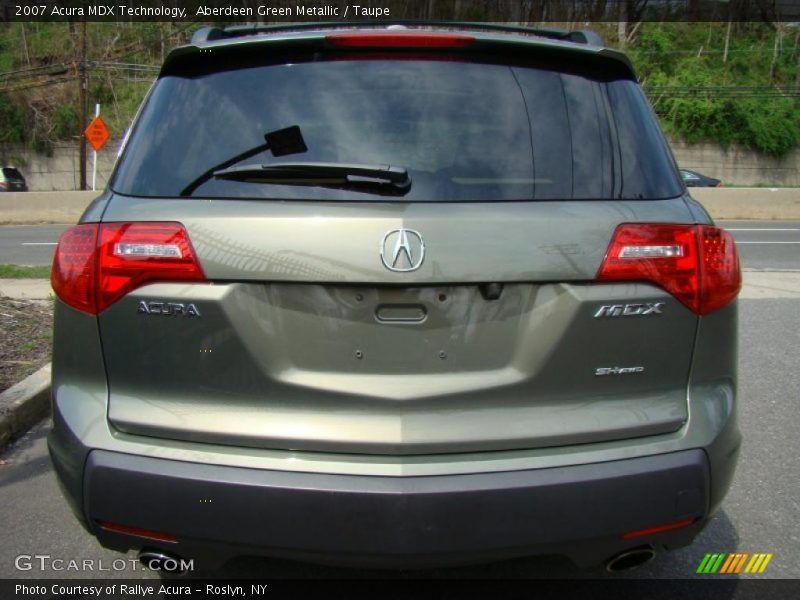 Aberdeen Green Metallic / Taupe 2007 Acura MDX Technology