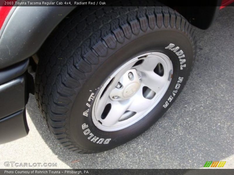 Radiant Red / Oak 2003 Toyota Tacoma Regular Cab 4x4