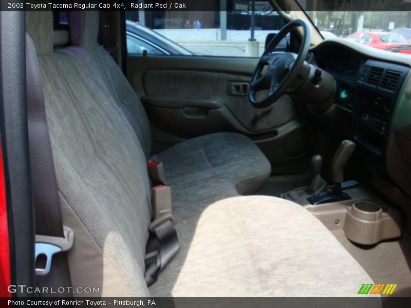 Radiant Red / Oak 2003 Toyota Tacoma Regular Cab 4x4