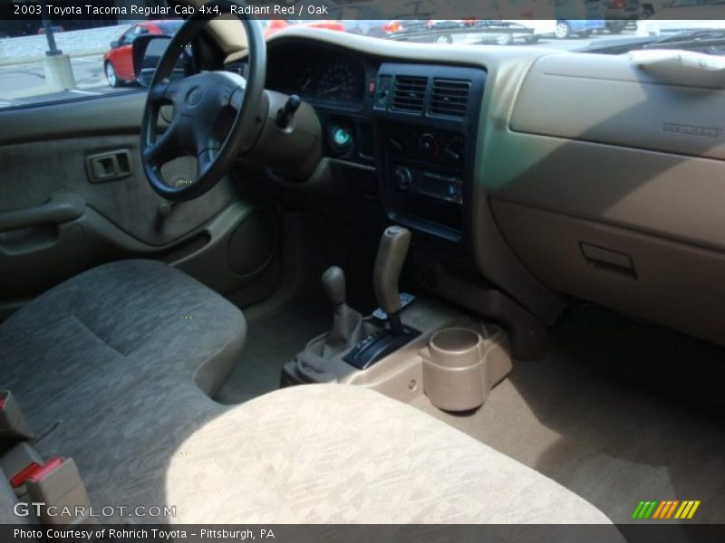 Radiant Red / Oak 2003 Toyota Tacoma Regular Cab 4x4