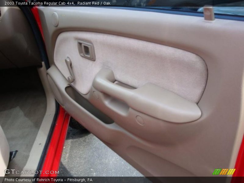 Radiant Red / Oak 2003 Toyota Tacoma Regular Cab 4x4