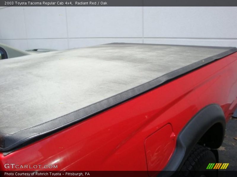 Radiant Red / Oak 2003 Toyota Tacoma Regular Cab 4x4