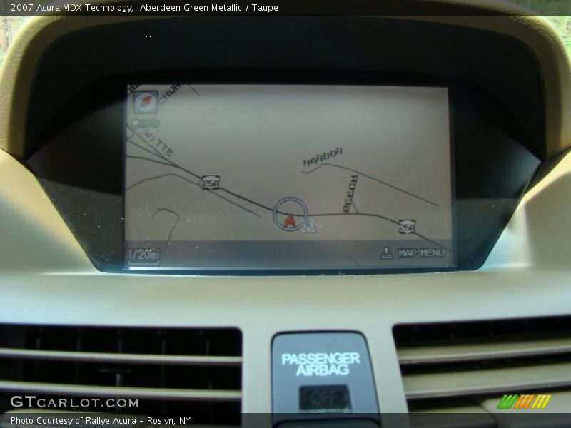 Aberdeen Green Metallic / Taupe 2007 Acura MDX Technology