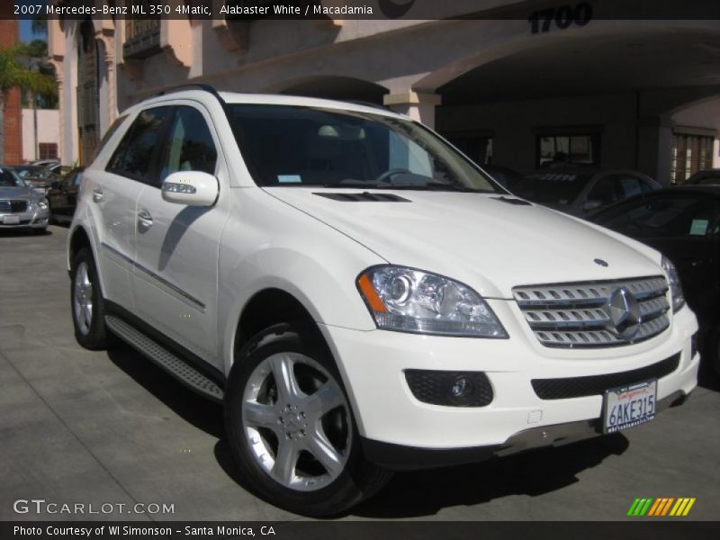 Alabaster White / Macadamia 2007 Mercedes-Benz ML 350 4Matic