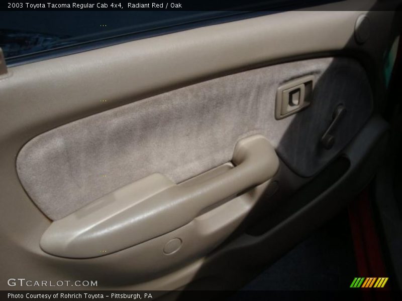 Radiant Red / Oak 2003 Toyota Tacoma Regular Cab 4x4