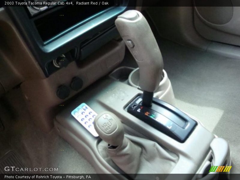 Radiant Red / Oak 2003 Toyota Tacoma Regular Cab 4x4