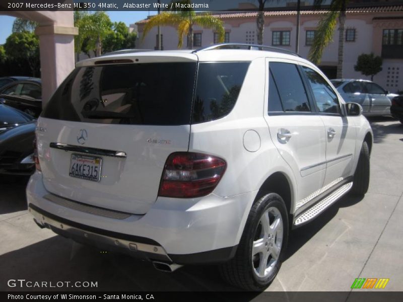 Alabaster White / Macadamia 2007 Mercedes-Benz ML 350 4Matic