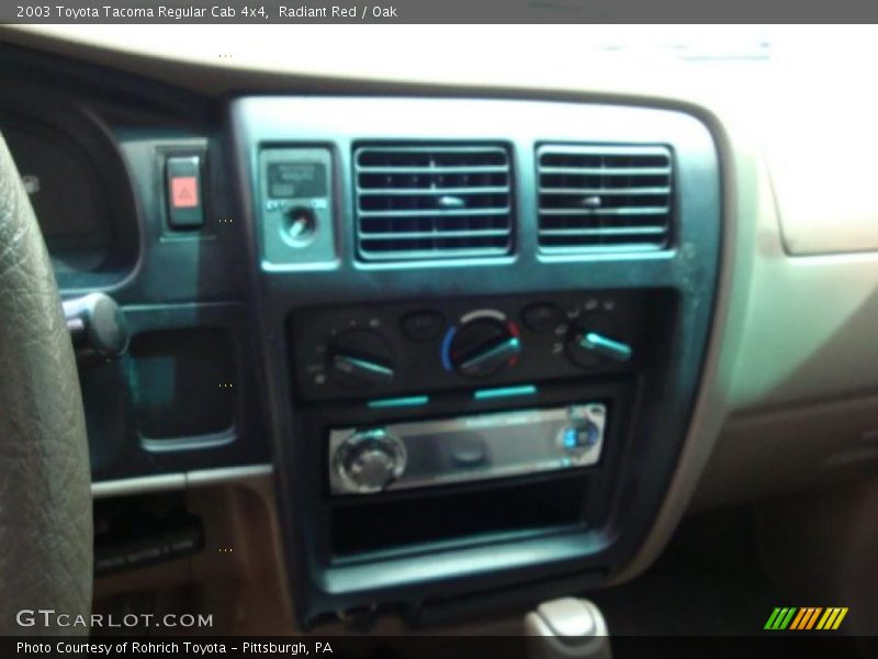 Radiant Red / Oak 2003 Toyota Tacoma Regular Cab 4x4