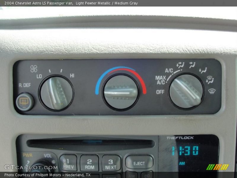 Controls of 2004 Astro LS Passenger Van