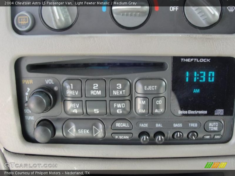 Audio System of 2004 Astro LS Passenger Van