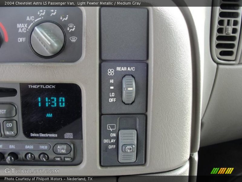 Controls of 2004 Astro LS Passenger Van