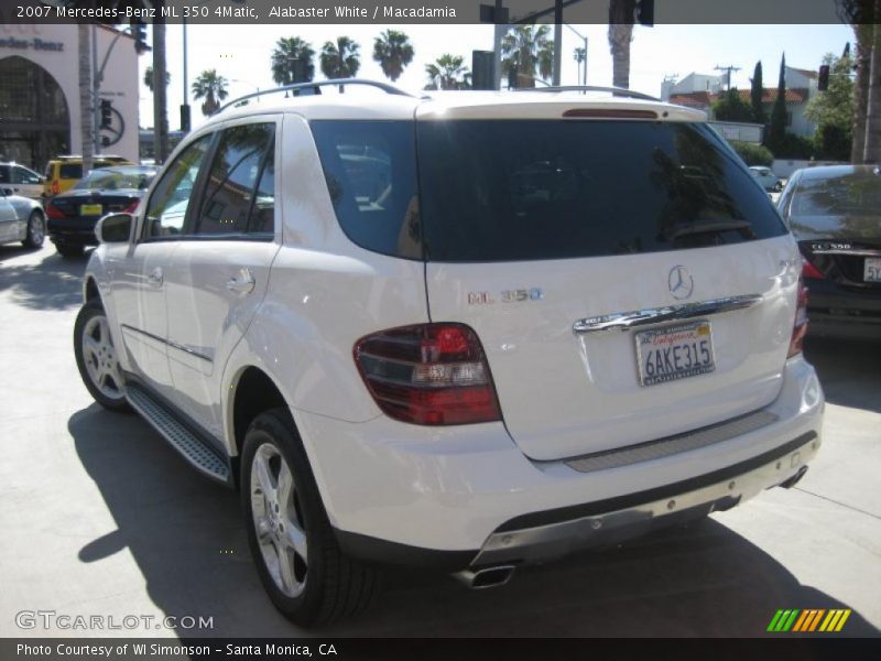 Alabaster White / Macadamia 2007 Mercedes-Benz ML 350 4Matic