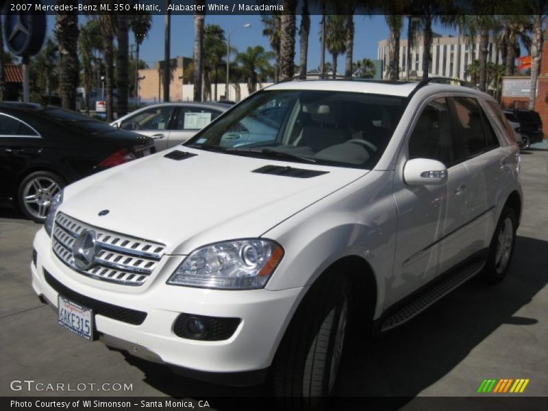 Alabaster White / Macadamia 2007 Mercedes-Benz ML 350 4Matic