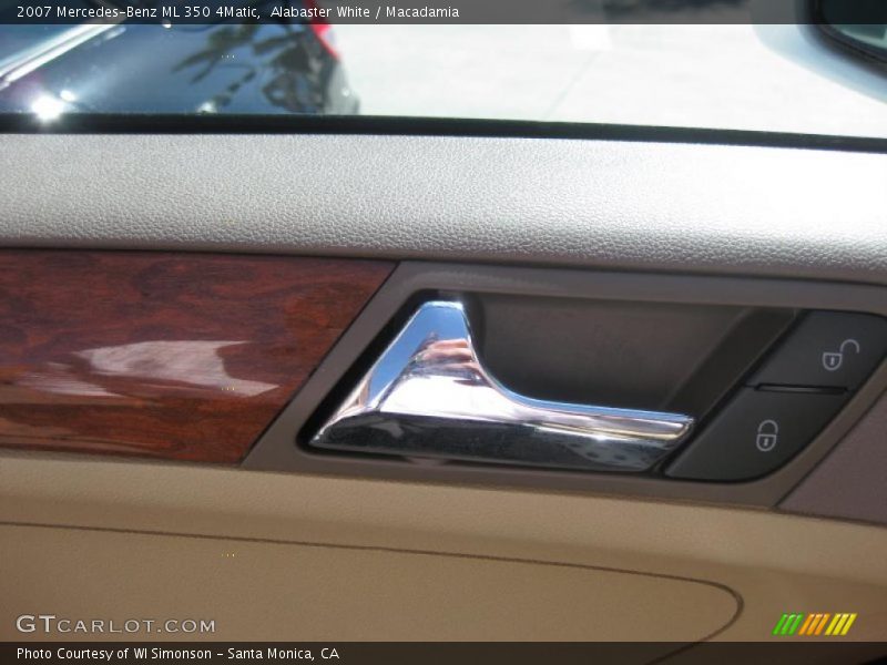 Alabaster White / Macadamia 2007 Mercedes-Benz ML 350 4Matic