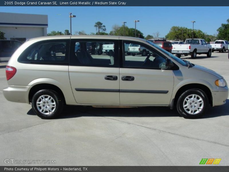 Linen Gold Metallic / Medium Slate Gray 2005 Dodge Grand Caravan SE