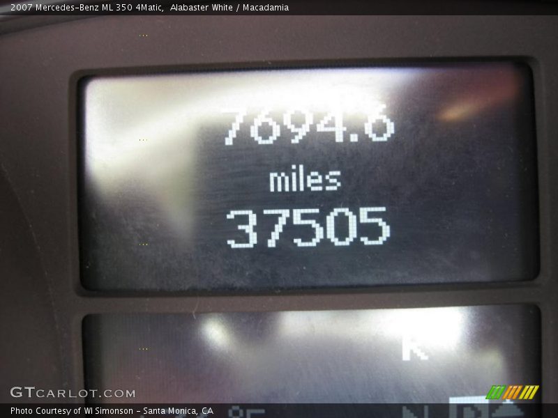 Alabaster White / Macadamia 2007 Mercedes-Benz ML 350 4Matic