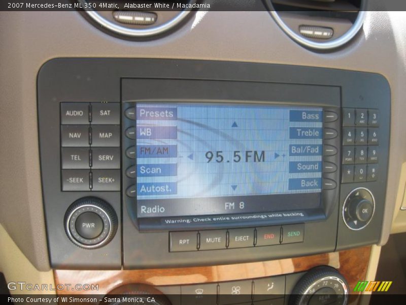 Alabaster White / Macadamia 2007 Mercedes-Benz ML 350 4Matic
