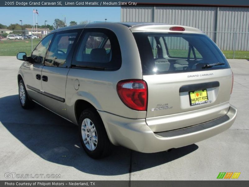 Linen Gold Metallic / Medium Slate Gray 2005 Dodge Grand Caravan SE