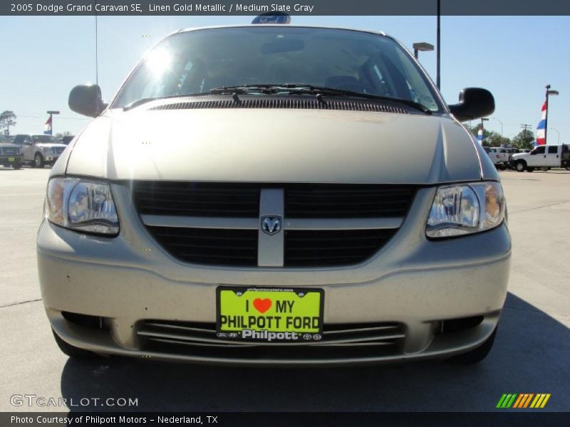 Linen Gold Metallic / Medium Slate Gray 2005 Dodge Grand Caravan SE