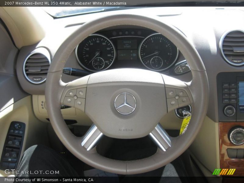Alabaster White / Macadamia 2007 Mercedes-Benz ML 350 4Matic